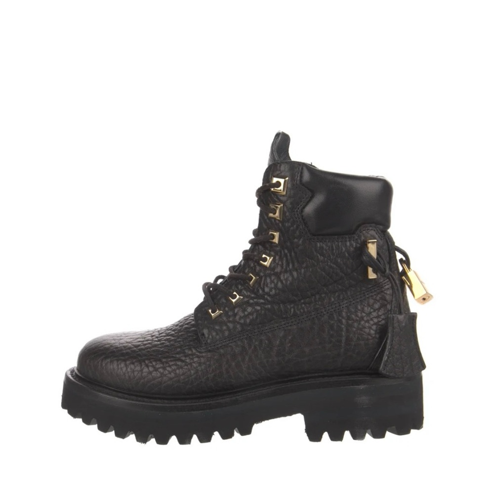 Buscemi Black Leather Ankle Boots, size 36/US6